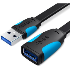 Vention USB3.0 hosszabbító kábel 2m fekete kábel és adapter