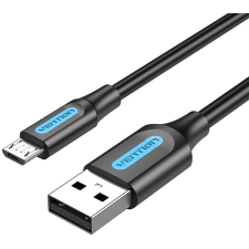 Vention USB 2.0 to microUSB Charge & Data Cable 1m Black kábel és adapter