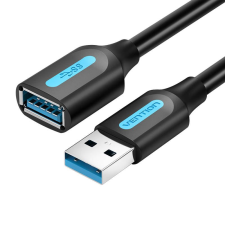 Vention USB 3.0 hosszabító kábel 0.5m fekete (CBHBD) (CBHBD) kábel és adapter