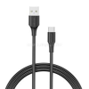 Vention USB-A 2.0/M -> USB-C/M, 1m 3A kábel (fekete) (CTHBF)