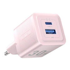 Vention USB-A + USB-C hálózati töltő 30W pink (FEQP0-EU) (FEQP0-EU) mobiltelefon kellék