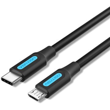 Vention USB-C 2.0 to Micro USB 2A Cable 1 m Black kábel és adapter