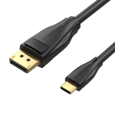 Vention USB-C - Display Port átalakító kábel 8K HD 2m fekete (CGYBH) kábel és adapter