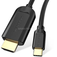 Vention USB-C -&gt; HDMI 1,5m kábel (fekete) (CGUBG) kábel és adapter