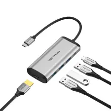 Vention USB-C - HDMI/USB3.0*3/PD átalakító kábel és adapter