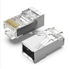Vention UTP (Cat.6A ,RJ45,átlátszó) 10db, csatlakozó kábel és adapter