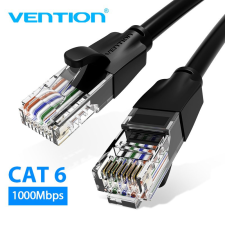 Vention utp patch (cat.6, fekete), 10m, kábel kábel és adapter