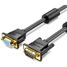 Vention VGA hosszabbító kábel 5m fekete kábel és adapter