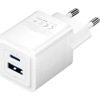 Vention Wall charger, Vention, FEQW0-EU, USB-C + USB- A, 30W/30W , GaN (white) (FEQW0-EU)