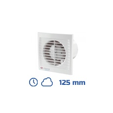 VENTS Ventilátor, Silenta-STH (125 mm) időkapcsolós, páraérzékelős villanyszerelés