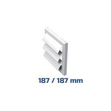 VENTS Vents gravitációs zsalu, fehér alap kivitel (187/187mm) villanyszerelés