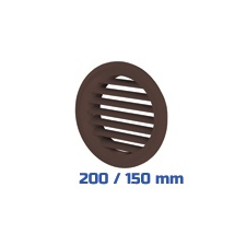 VENTS Vents szellőzőrács, bútorrács mahagóni rovarh. (200/150 mm) villanyszerelés