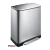 VEPA BINS Pedálos szemetes, 46 l, rozsdamentes acél, VEPA BINS "Eko", matt