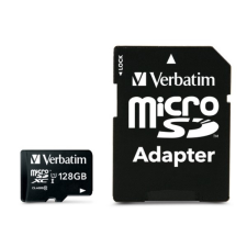 Verbatim 128GB Class10 microSDXC memóriakártya + adapter memóriakártya