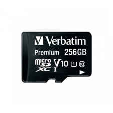 Verbatim 256GB MicroSDXC Premium U1 Class 10 + adapterrel memóriakártya