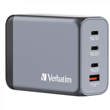 Verbatim 32205 GaN 3x USB-C / USB-A Hálózati töltő - Szürke (240W) mobiltelefon kellék