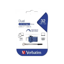 Verbatim 32 GB Pendrive 3.2+USB-C adapter  Dual (UV32DC) pendrive