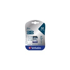 Verbatim 32 GB SDHC Card Pro (Class 10, UHS-I U3) memóriakártya