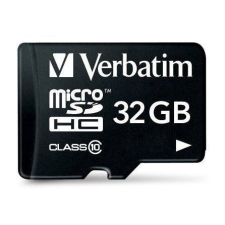 Verbatim 32GB SD HC micro memória kártya Verbatim + adapter (Class 10) (44083) memóriakártya
