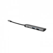 Verbatim 3 portos USB Hub + HDMI szürke (49140) (Verbatim 49140) laptop kellék