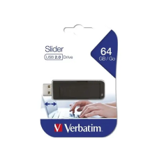 Verbatim 64 GB Pendrive 2.0  Slider (fekete) (UV64GSF) pendrive