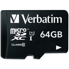 Verbatim 64GB microSDXC memóriakártya Verbatim + adapter (Class 10) (44084) (44084) memóriakártya