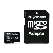 Verbatim 64GB microSDXC UHS-I Pro memóriakártya + adapter (47042) memóriakártya