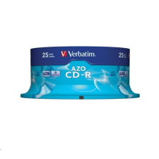 Verbatim 80'/700MB 52x CD lemez Crystal (AZO) hengeres 25db/cs  (43352) (43352) írható és újraírható média