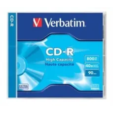 Verbatim CD-R 800 MB, 90min, 40x, normál tokban írható és újraírható média