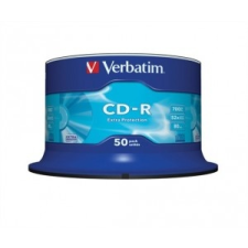 Verbatim CD-R lemez, 700MB, 52x, hengeren, VERBATIM  DataLife írható és újraírható média
