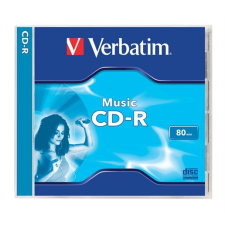Verbatim CD-R lemez, 700MB, 80min, 16x, normál tok, VERBATIM "Live it!" írható és újraírható média