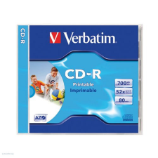 Verbatim CD-R Verbatim 700MB 52x nyomtatható AZO 43325 írható és újraírható média