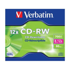 Verbatim CD-RW újraírható CD lemez 700MB normál tok (43148) írható és újraírható média