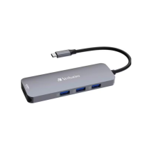 Verbatim CMH-08 USB C-típus 5000 Mbit/s Ezüst (32151) laptop kellék