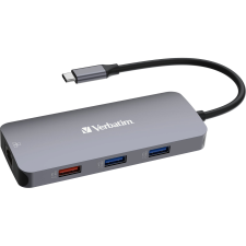 Verbatim CMH-09 USB C-típus 10000 Mbit/s Ezüst (32152) laptop kellék