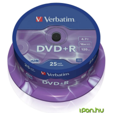 Verbatim DVD+R 16x 25db hengeres írható és újraírható média
