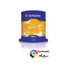 Verbatim DVD-R 4.7GB 16x DVD lemez 100db/henger /43549/ írható és újraírható média