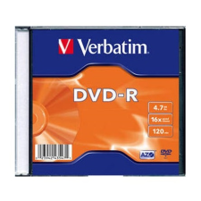 Verbatim DVD-R írható DVD lemez 4,7GB vékony tok (43547) írható és újraírható média