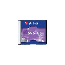 Verbatim DVD-R lemez 4,7 GB 16x, vékony tok AZO írható és újraírható média