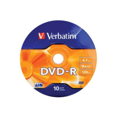 Verbatim DVD-R Verbatim 4,7GB 16x 10 db/henger írható és újraírható média