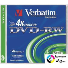 Verbatim DVD-RW 4.7GB 4X DVD lemez /43285/ írható és újraírható média