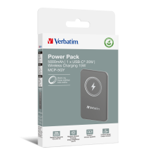 Verbatim MAG Charge 'n' Go Power Bank 5000mAh - Szürke power bank