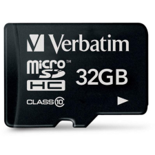 Verbatim Memóriakártya, Micro SDHC, 32GB, Class 10, adaterrel memóriakártya