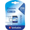 Verbatim Memóriakártya, microSDXC, 256GB CL10/U1, 90/10 MB/s, adapter, VERBATIM Premium (MVMS256GHA)