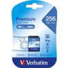 Verbatim Memóriakártya, SDXC, 256GB, CL10/U1, 90/10 MB/s, VERBATIM "Premium"