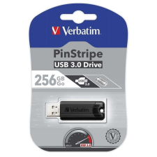 Verbatim Pen Drive 256GB Verbatim PinStripe USB 3.0 fekete (49320) (49320) pendrive