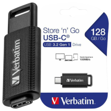  Verbatim Pendrive 128Gb Usb-C Fekete Fekete Pendrive Számítógépre pendrive