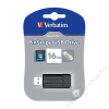 Verbatim Pendrive, 16GB, USB 2.0, 10/4MB/sec, VERBATIM PinStripe, fekete (UV16GPF)