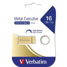 Verbatim Pendrive, 16GB, USB 3.2, VERBATIM "Executive Metal" arany pendrive