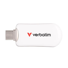 Verbatim Pendrive, 256GB, USB-C 3.2 Gen1, VERBATIM  Plectra , fehér pendrive